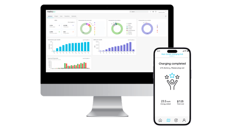 EV charging software dashboard