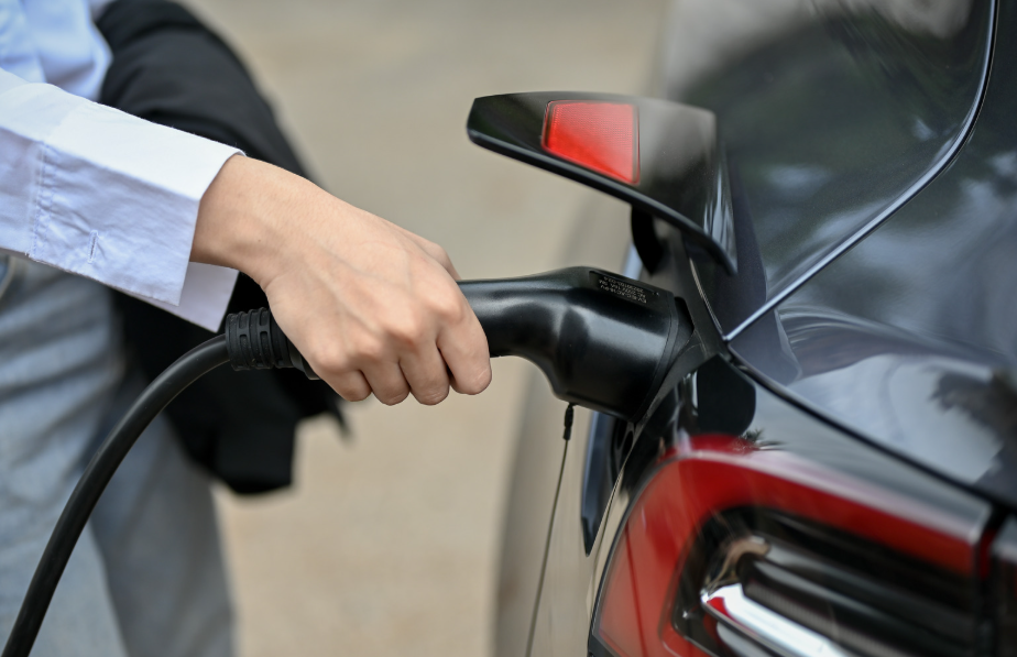 office person ev charging