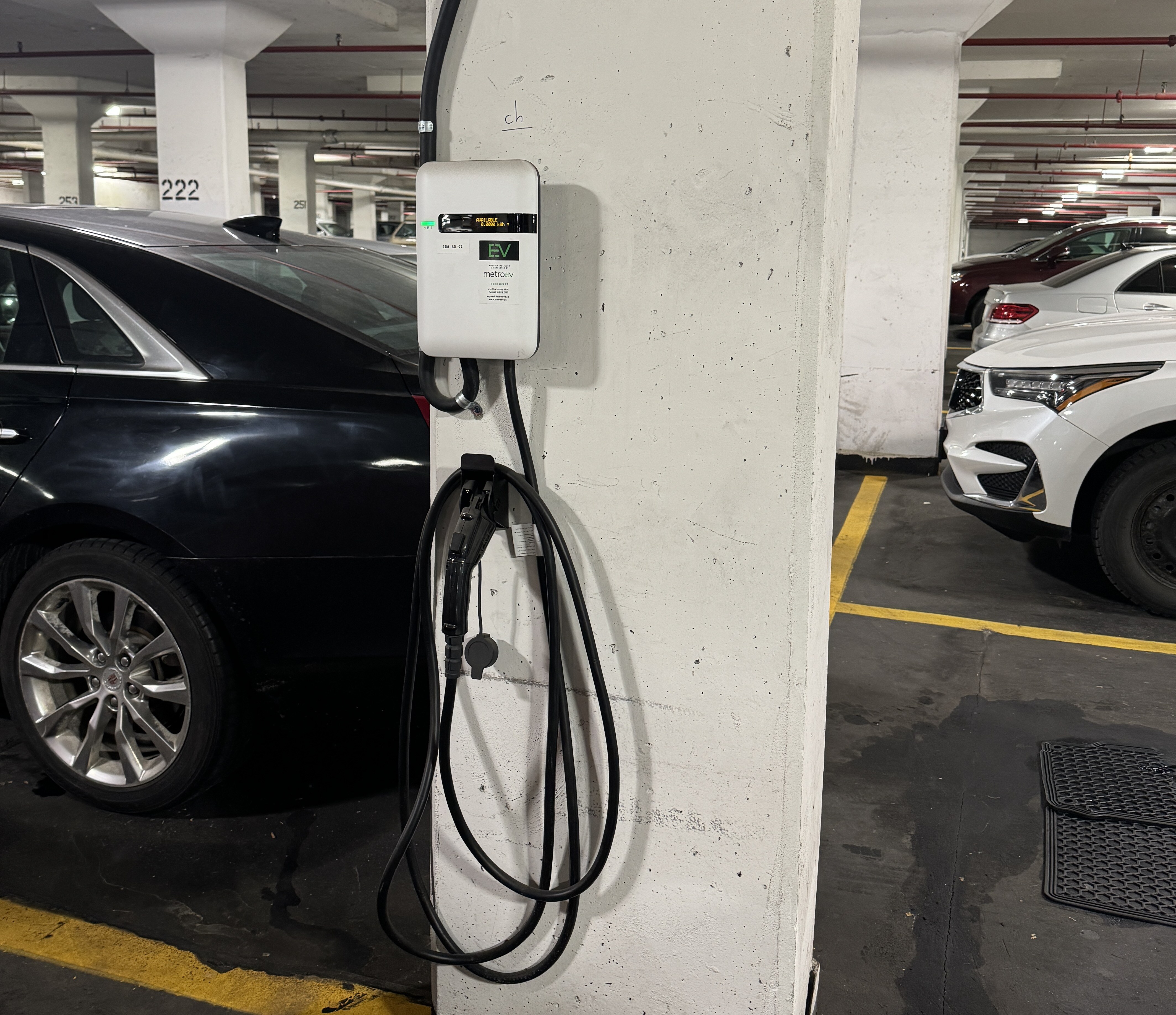 private ev charger in condo parking spot